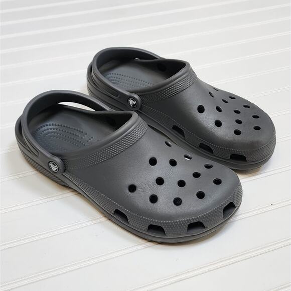 Crocs Men\'s Classic Gray Clogs/Sandals Size 12 Gray main image 9